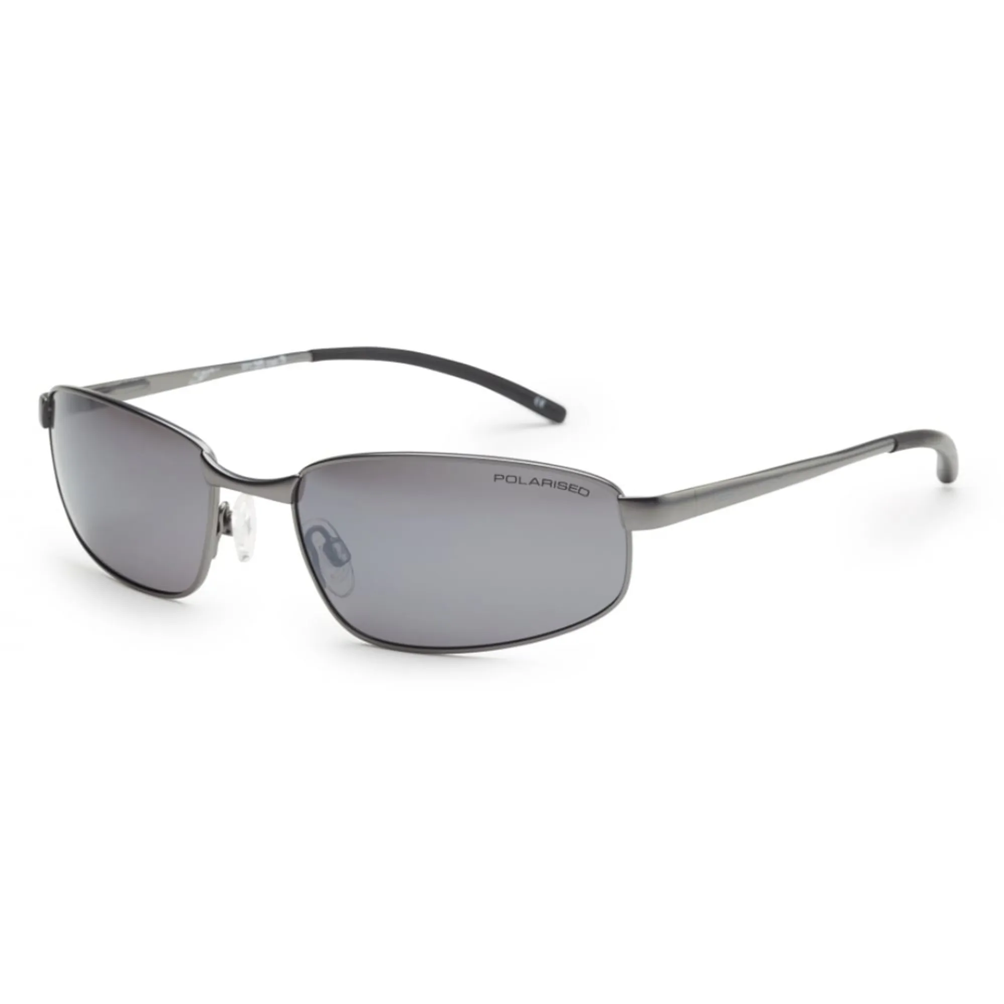 Bloc Square Sunglasses Gun With Polarised Grey Lens